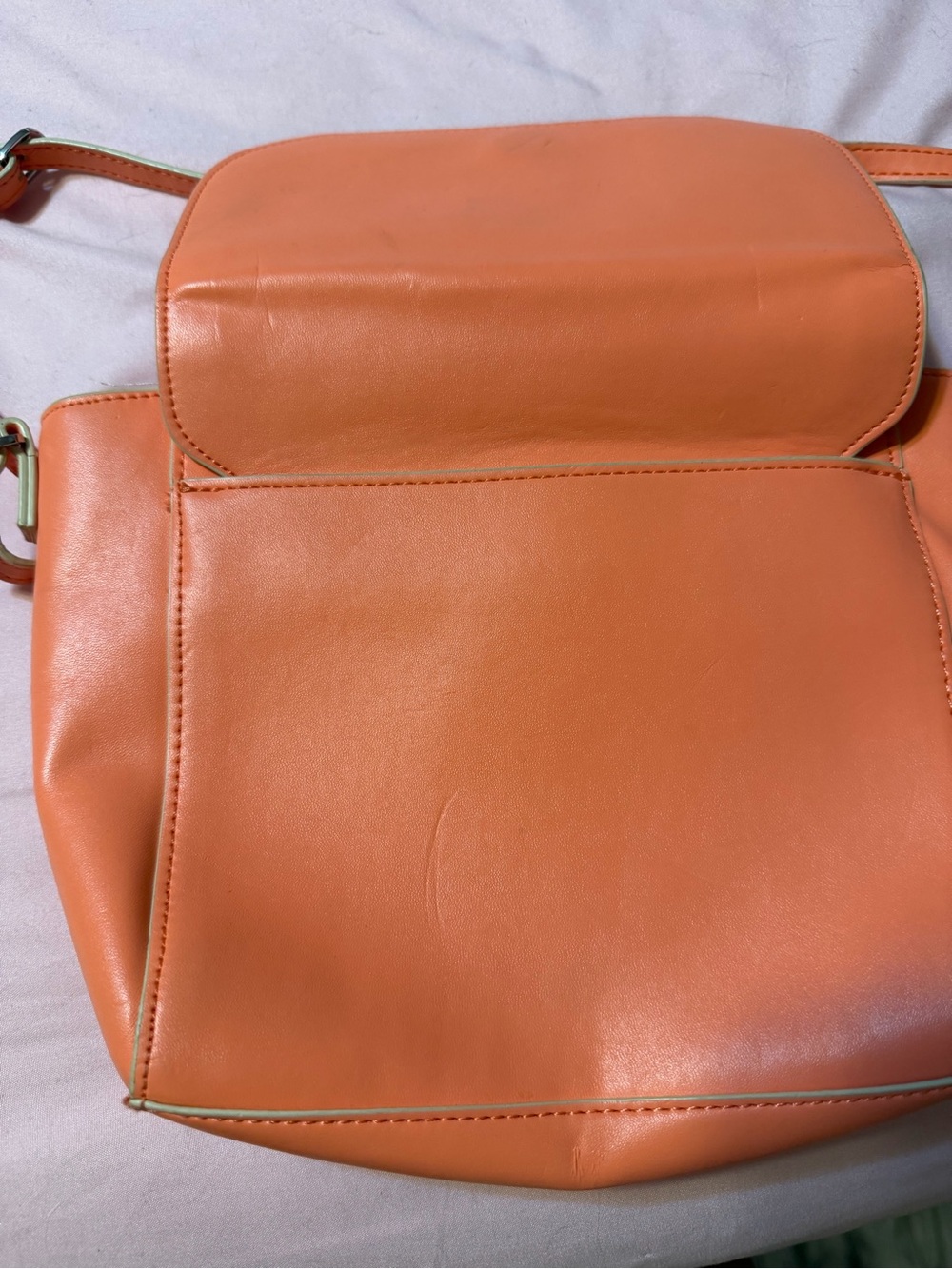 Vera Bradley Orange Leather Crossbody Bag